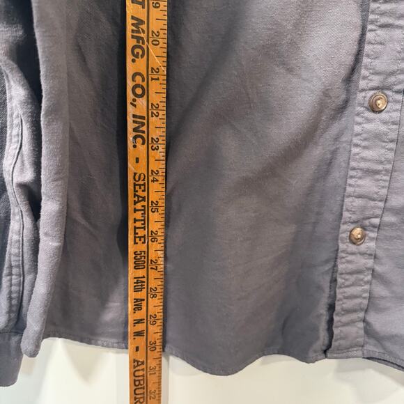 Patagonia Mens Shirt Long Sleeved Lightweight Fjord Flannel Solid Grey XXL - Picture 5 of 7